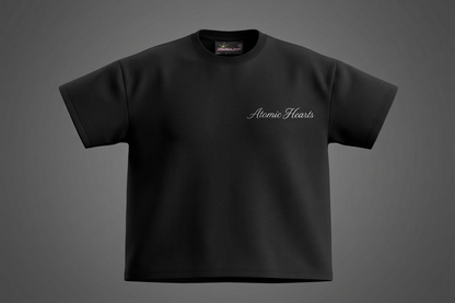 'Outcast' Black Oversized Tee (260 gsm)