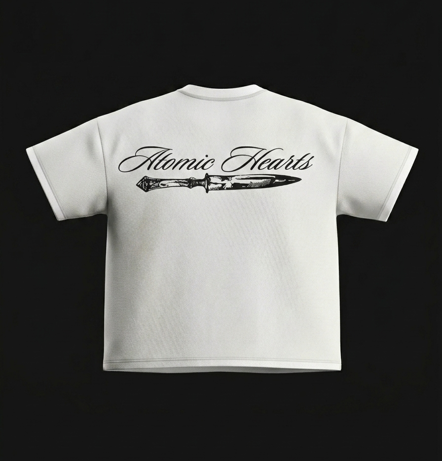 'White Fang' White Oversized Tee (260 gsm)