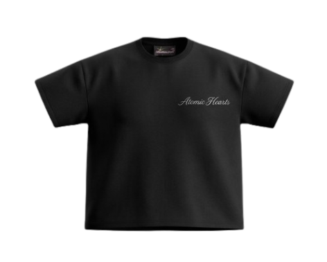 'Outcast' Black Oversized Tee (260 gsm)